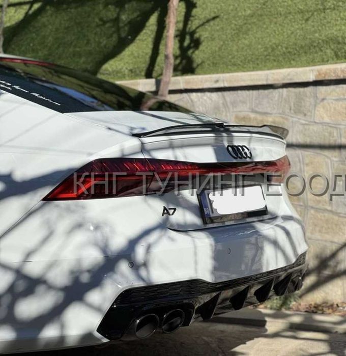 Батман лип спойлер за багажник ауди а7 ц8 / audi a7 c8 spoiler batman 2018+ / добавка