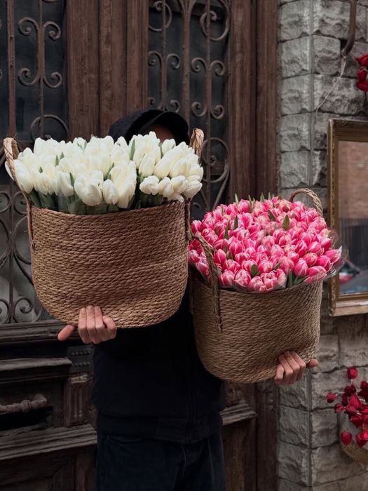 Тюльпаны пионы розы цветы букет