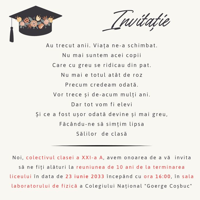 Creație digitală - cărți de vizită, invitații, postere, etc