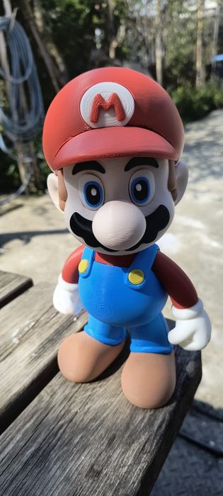 Figurină Mario 23 cm – Printat 3D Multicolor (Ideal Cadou / Colecție)