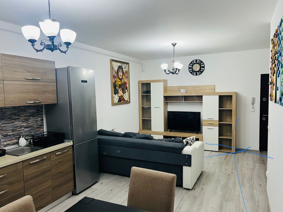 Imchiriez apartament 2 camere  modern mobilat cu  balcon  In Sibiu.