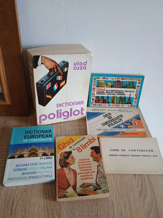Lot carti ghiduri conversatie studiu Limbi straine dictionar poliglot