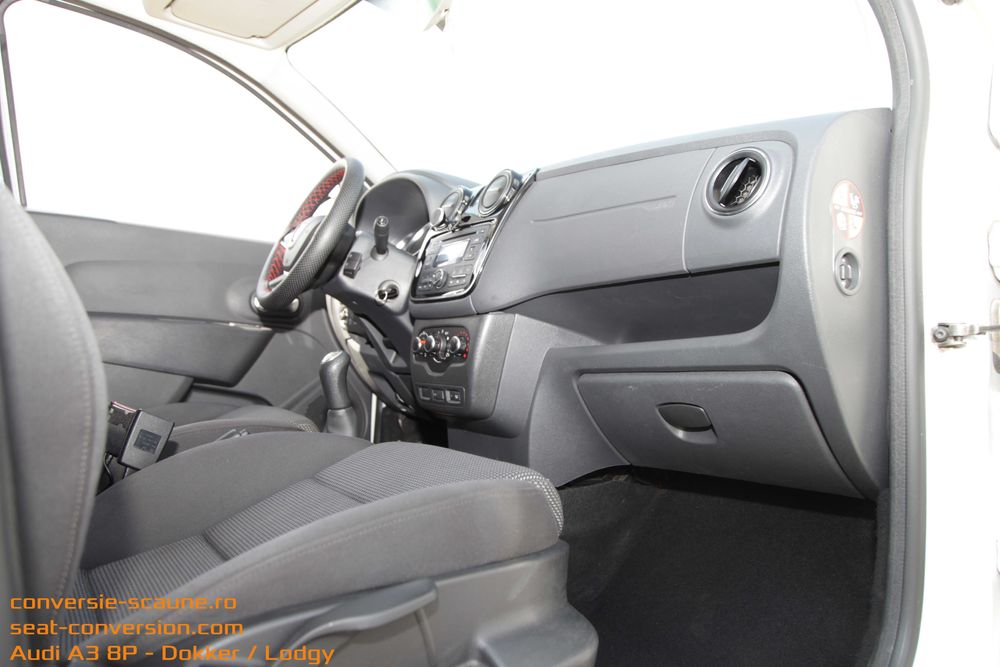 Sistem adaptare scaune de Audi A3 8P pe Lodgy Dokker