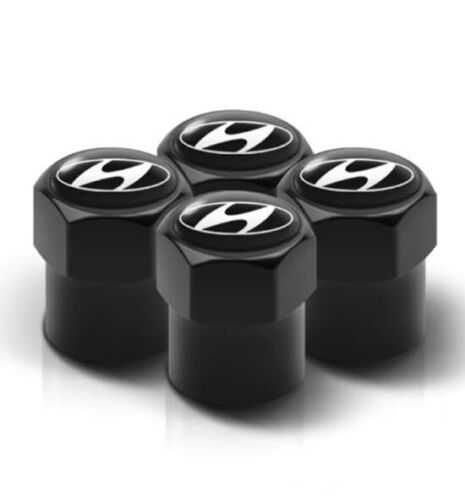 Set 4 capacele negre valva / ventil roata Hyundai
