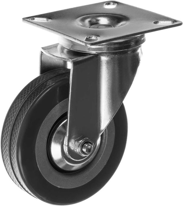 Set 4 roti pivotante cu frana cauciuc silentioase rotatie 360° 7.5 cm