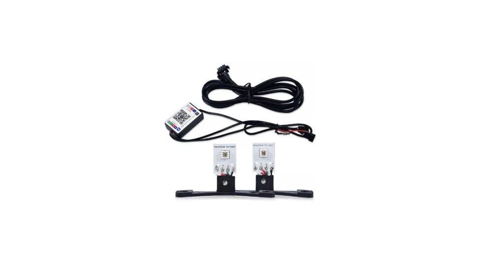 Set 2 LED-uri Devil Eyes RGB 2.5' cu control din telefon