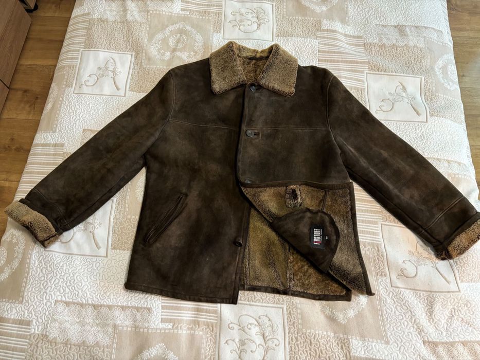 Мъжко палто от овча кожа