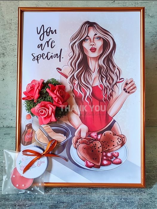 3D Букет в картина и Арт картички