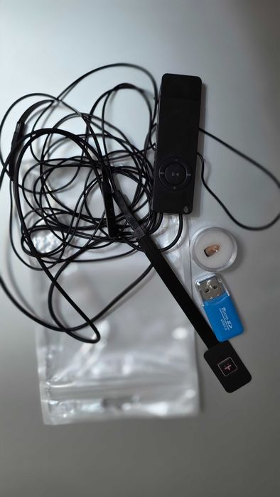 Мини слушалка за преписване с mp3 плеър dvs706