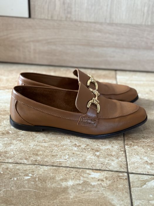Loafers piele naturala Zara 37