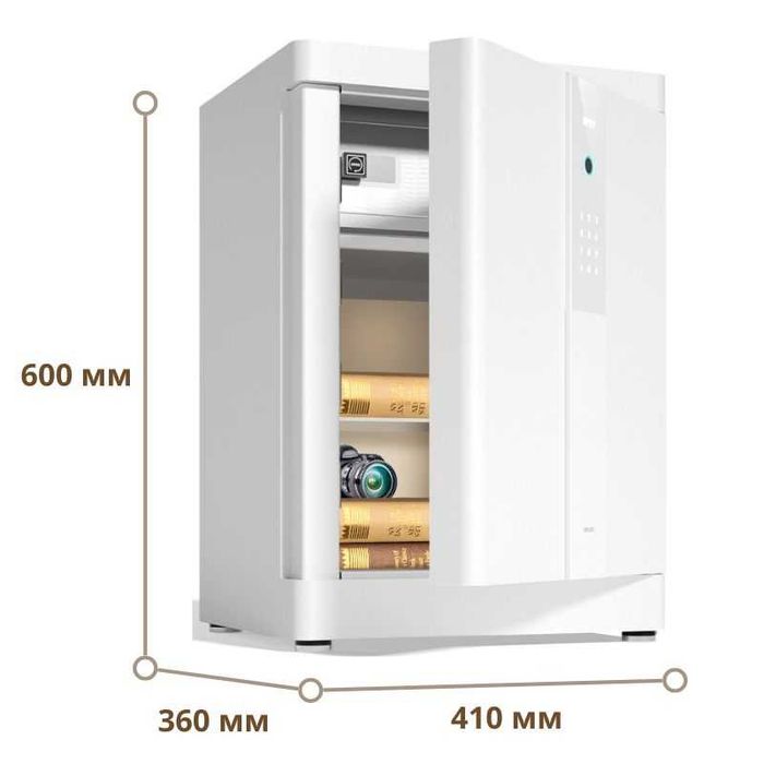 Сейф DELI "4026'' биометрический 600х380х360мм, 69,35 кг