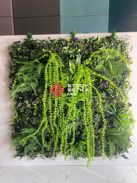 Фитостена из искусственных растений - стена из цветов