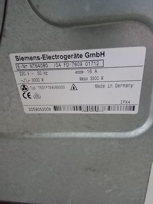 Сушилня Siemens Extraklasse TA