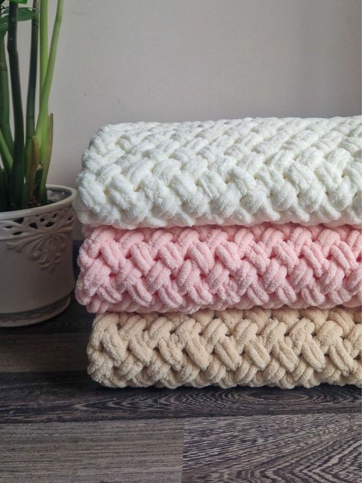 Плюшевый плед для новорожденных