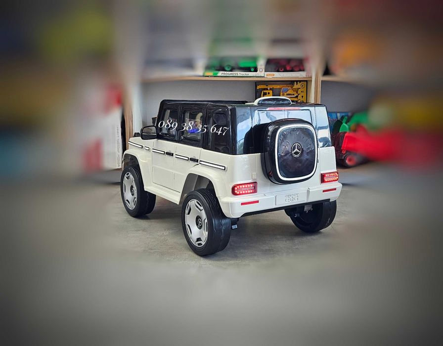 ТОП ЦЕНА!НОВО!Акумулаторен джип MERCEDES EQG с 12Vбатерия,МЕКИ гуми