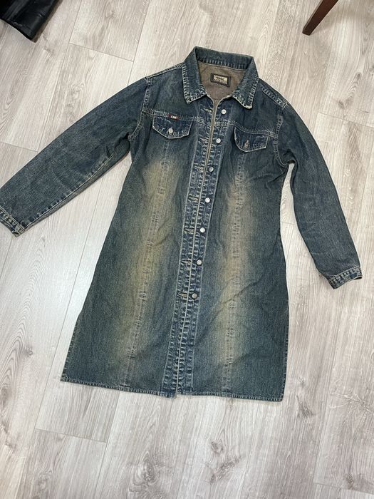 дълга дънково яке