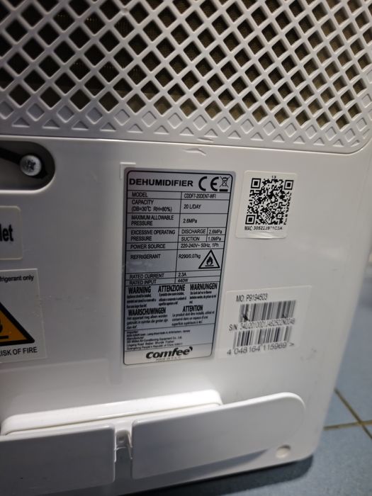 Dezumidificator Comfee 20L/zi