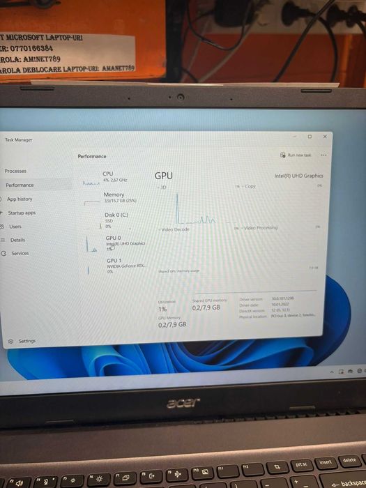 HOPE AMANET P2-Laptop acer aspire 7