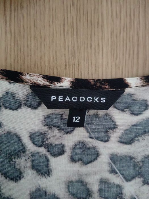 Rochie animal print Peacocks, mărimea 12
