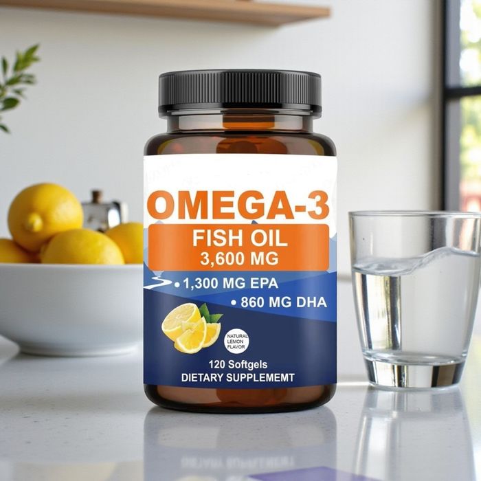 Omega 3 Cea mai mare concentratie de pe piata pe portie ! 2160 mg omega3 activ dintre care 1300 mg EPA !!