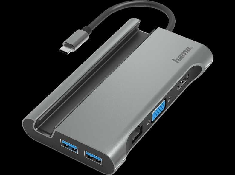 Docking Station Hama Hub USB Type-C USB 3.1, HDMI, VGA, Ethernet