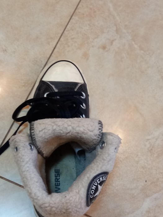 Зимни кецове Converse  естествена кожа