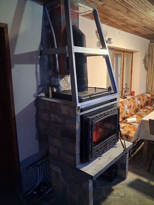 Камина за вграждане с водна риза