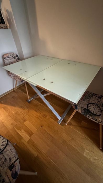 Masa bucatarie sticla securizata