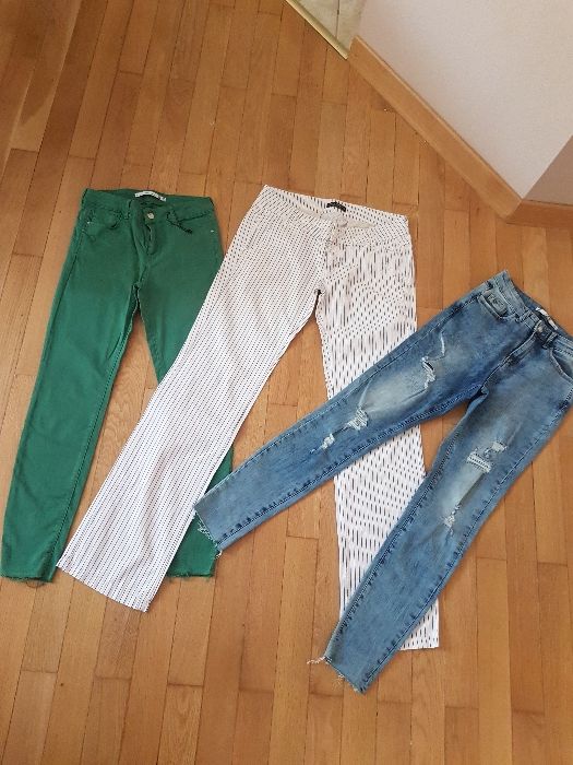 Ефектни дамски дънки и панталон ,размер 38