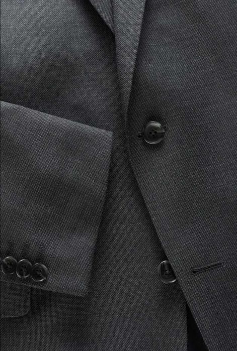 Sacou blazer de lux 54 XXL Eduard Dressler lana moale resoirabila gri