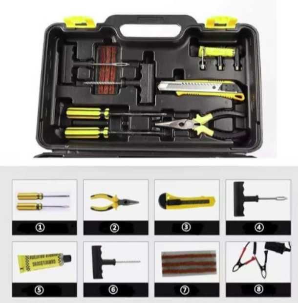 Compresor auto cu 2 cilindri, 12V, Metalic, Plus accesorii pana