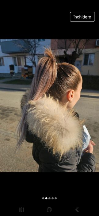 Geaca exclusive blana extrem de stufoasa naturala