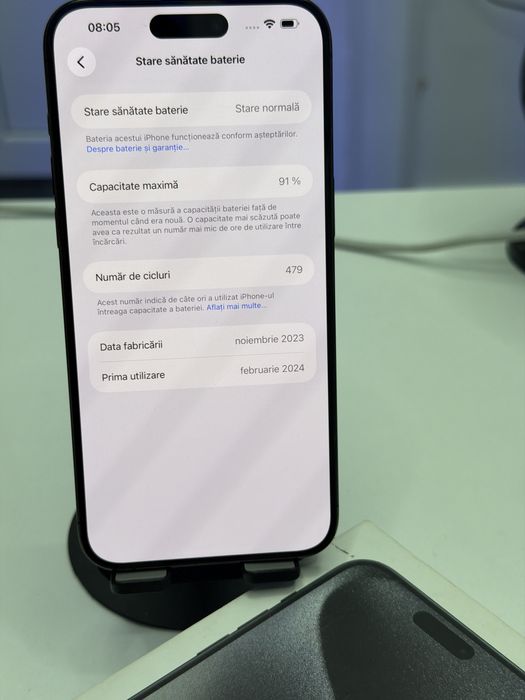 Iphone 15 Pro Max 256Gb Full Box Impecabil