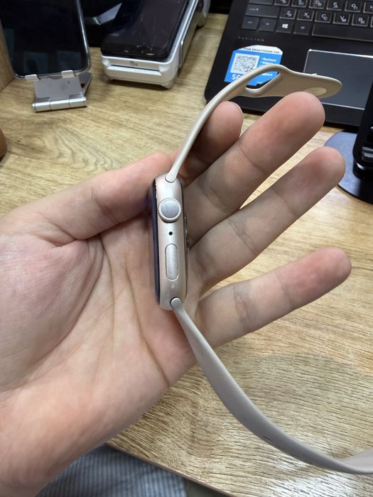 iwatch 8 45mm batareya 100%, silver