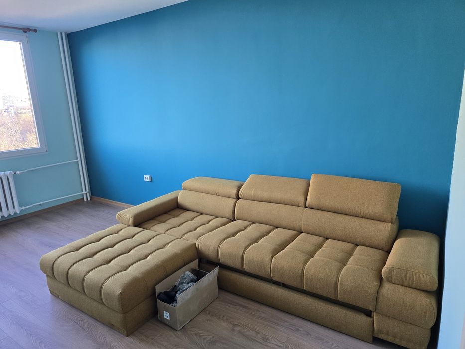 Холна гарнитура в цвят куркума