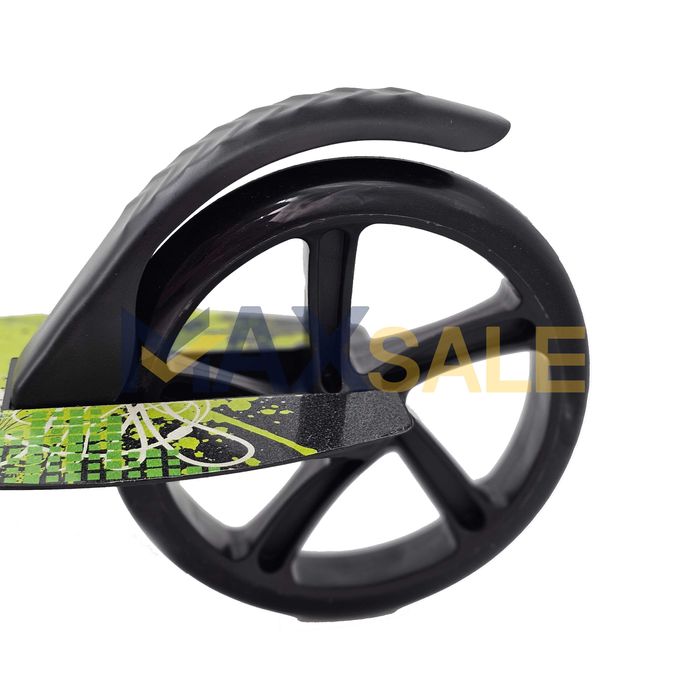 Детска тротинетка сгъваема черна многоцветна скутер scooter алуминиева