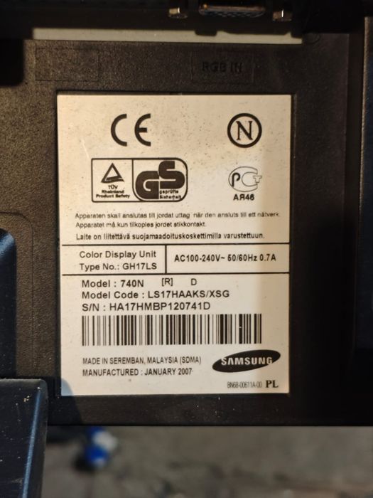 Монитор Samsung рабочий