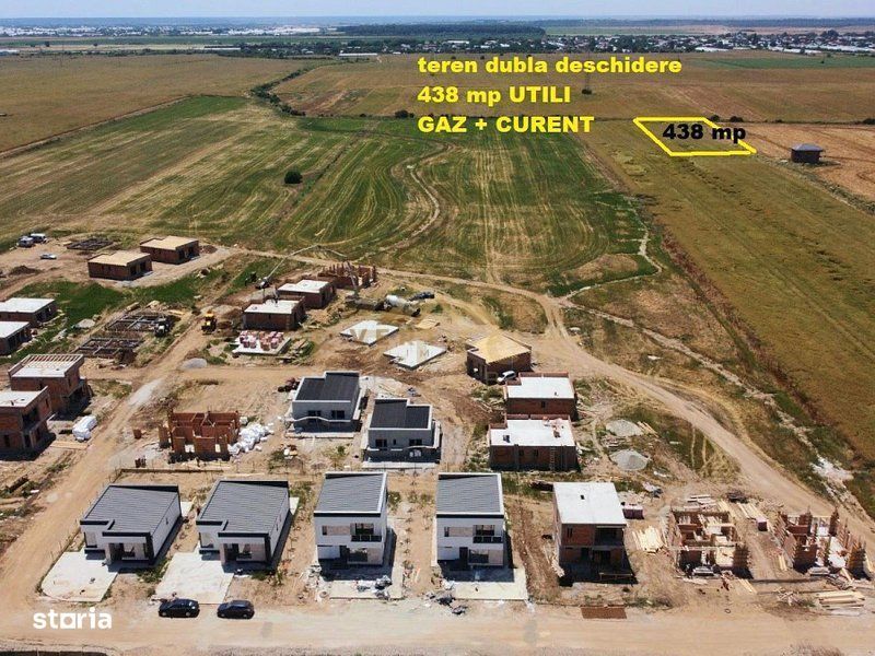 Teren INTRAVILAN cu gaz si curent - comuna Berceni