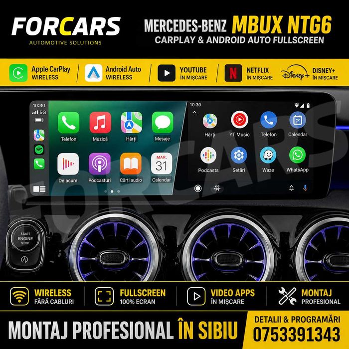Modul Apple CarPlay Fullscreen MBUX Mercedes-Benz A B CLA E EQE GLA EQA GLB GLC GLE GLS