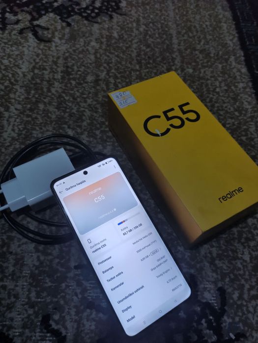 Realmi C 55 radnoy xolati