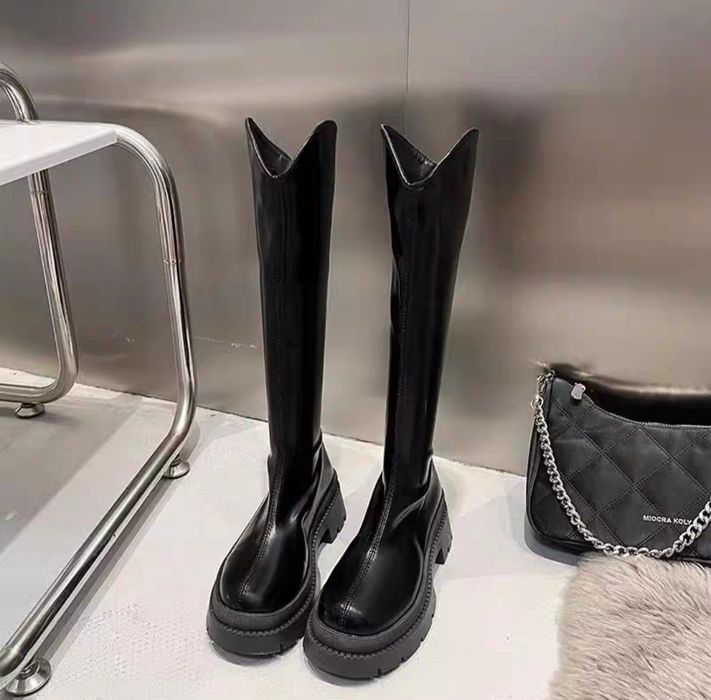 женские длинные сапоги