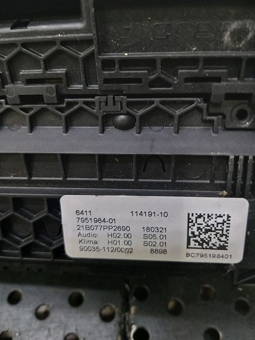 Panou comanda clima ac bmw x3 g01 795198401 641111419110