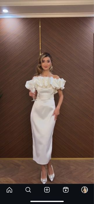 Продам белое платье