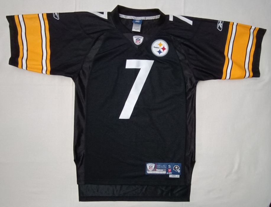 Reebok NFL Pittsburgh Steelers #7 Roethlisberger Jersey тениска S