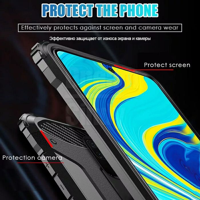Удароустойчив Кейс Spigen за Xiaomi Redmi 9S Pro 9A Note 9 8 8T 7 6 5