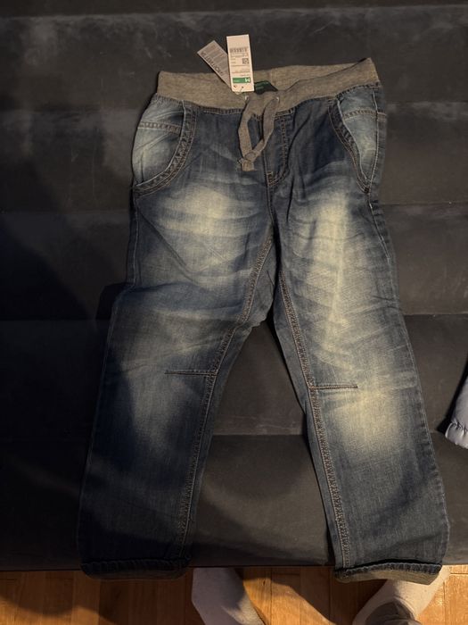 Blugi cu 2 fețe Benetton Jeans pentru copii noi