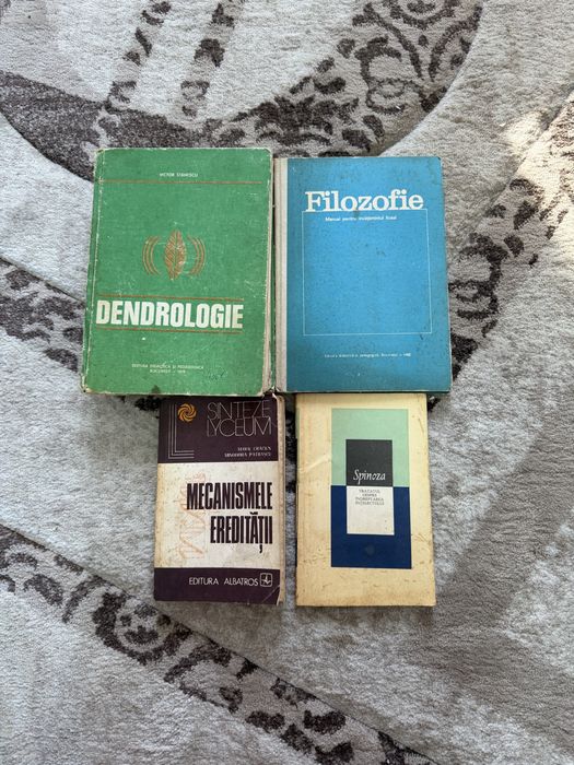 Lot  cărți vechi – fizică, matematică, chimie, literatură, contabilitate și lectură