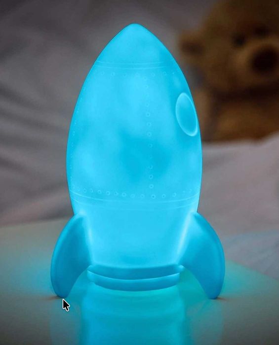 3D Нощна лампа Ракета