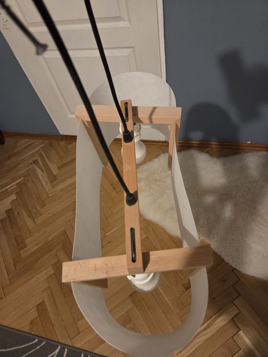 Vand lampadar Scala lemn 2 becuri