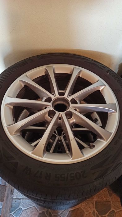 Jante (+ cauciucuri vara) Mercedes A180 originale 205/55/17